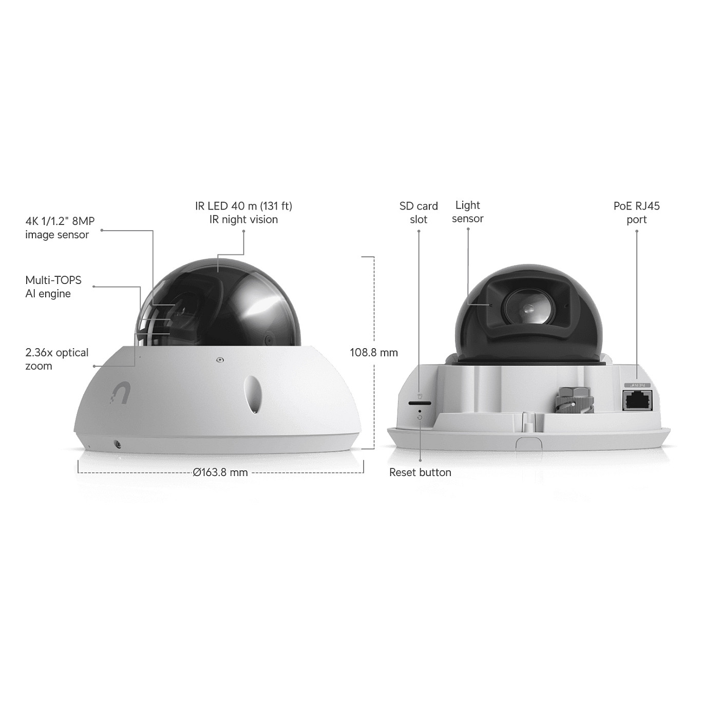 IP kamera UBIQUITI UVC-G6-PRO-DOME (bijela)-6