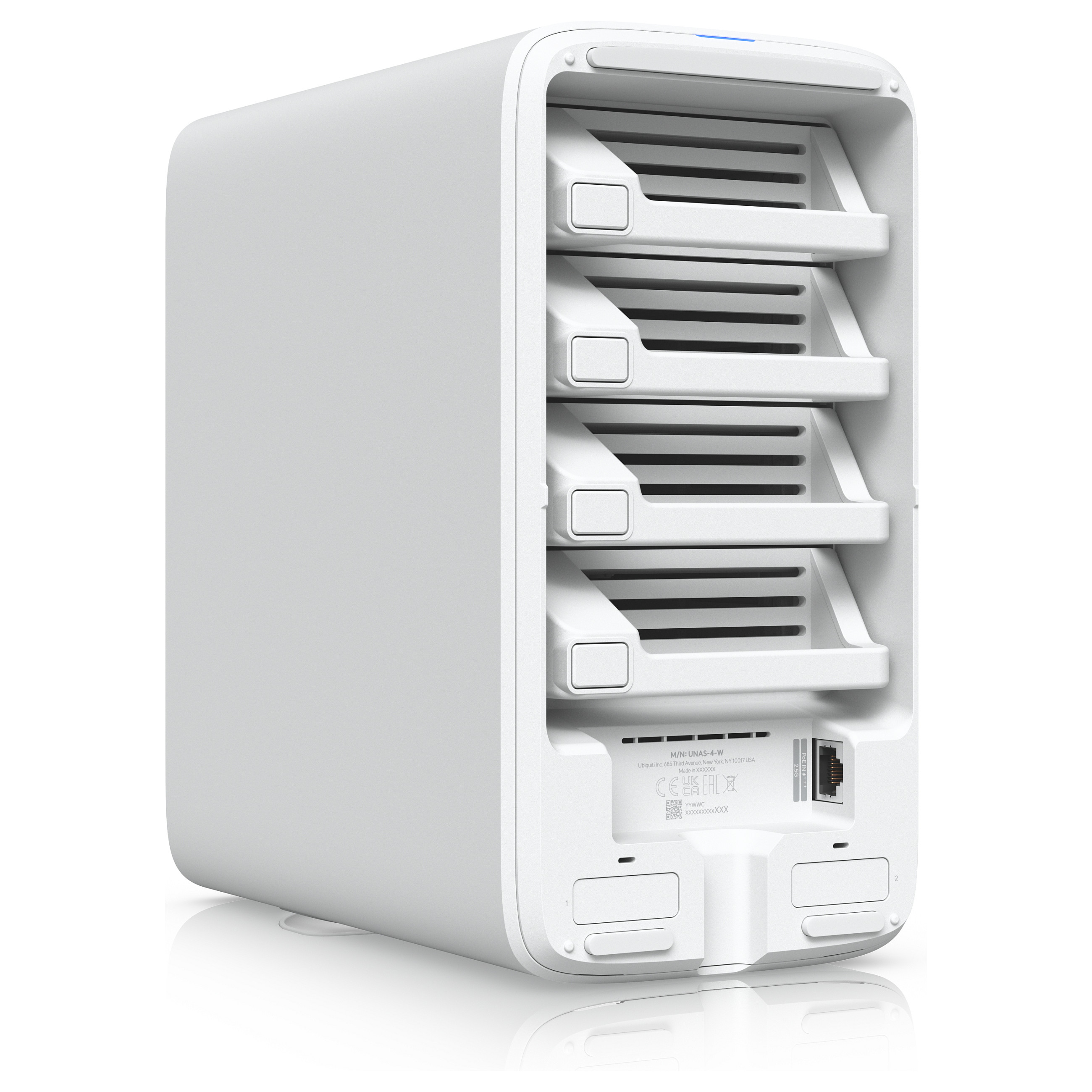 NAS kućište UBIQUITI UniFi NAS (4-bay, 10GbE SFP+, bijelo)-6