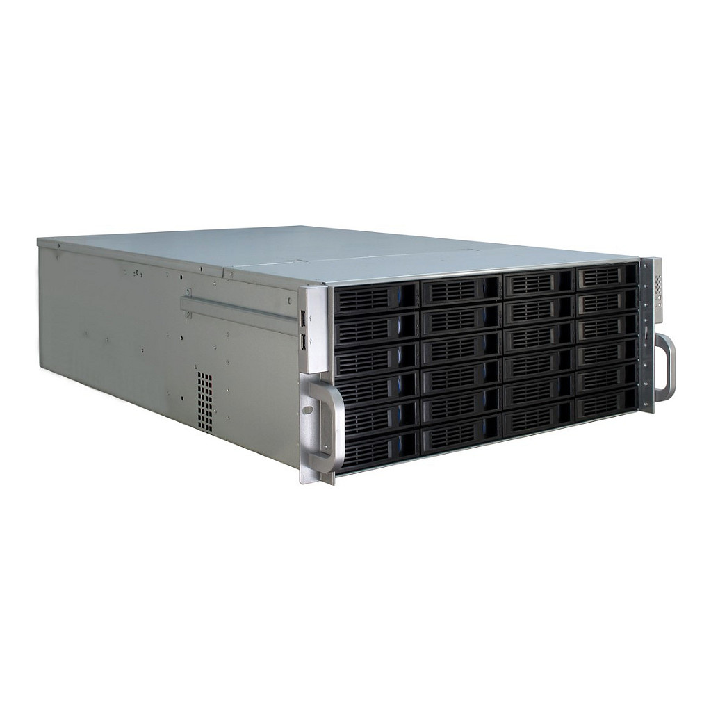 Rack kućište INTER-TECH 4U-4424 (4u, atx/eatx/eeb/mini-itx/uatx, crno-srebrno)