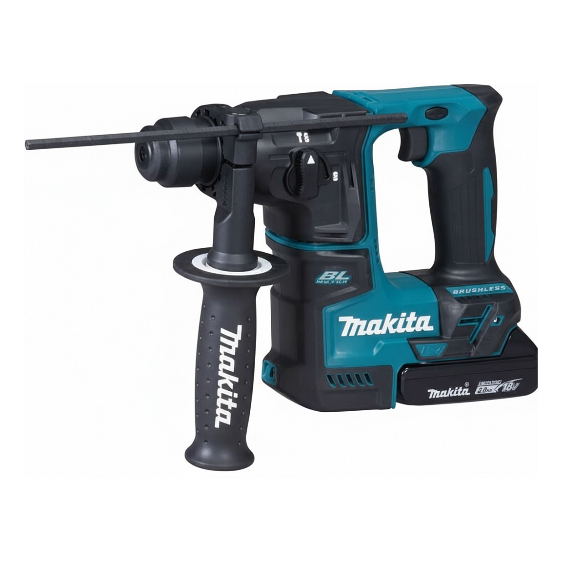 Akumulatorska bušilica-čekić MAKITA DHR171RAJ (18v, 2x 2.0ah baterije, punjač)