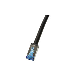 Mrežni kabel LOGILINK Outdoor PE CAT.6A S/FTP (crni, 7,5m)-0