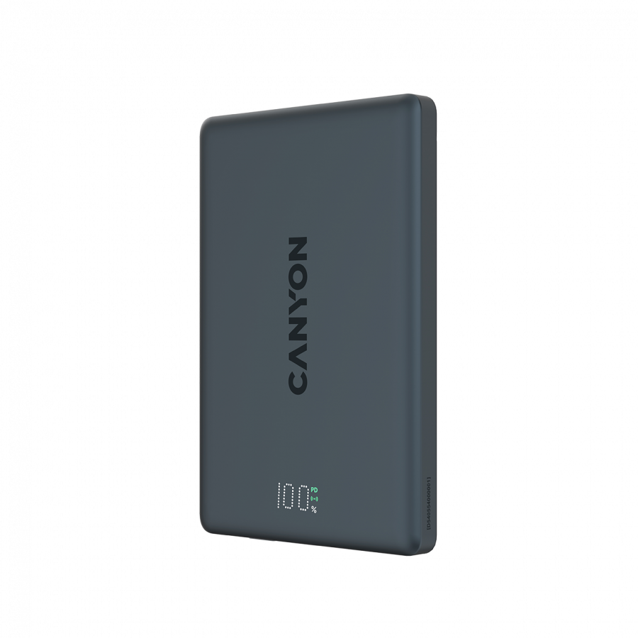Prijenosna baterija CANYON OnPower 500 (magnetska, 5000mah, pd 20w, crna)-1