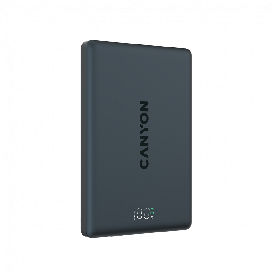 Prijenosna baterija CANYON OnPower 500 (magnetska, 5000mah, pd 20w, crna)-3