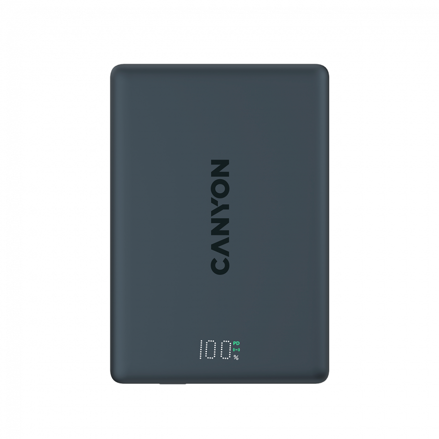 Prijenosna baterija CANYON OnPower 500 (magnetska, 5000mah, pd 20w, crna)-2