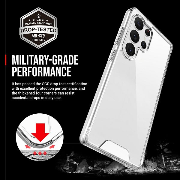 Maska MAX MOBILE Drop-Proof Light za Samsung Galaxy S26 Ultra (tpu, prozirna)-5