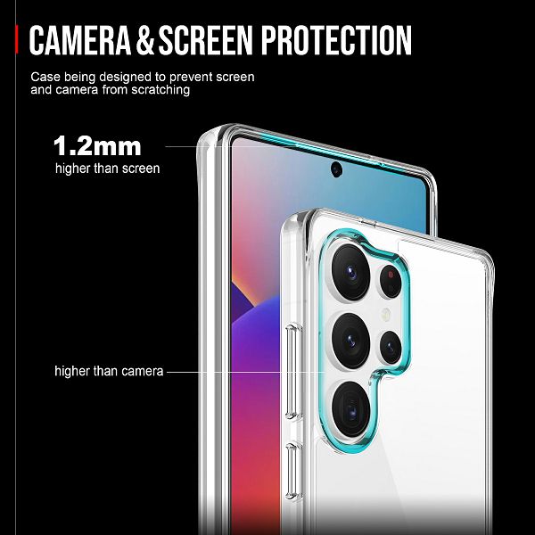 Maska MAX MOBILE Drop-Proof Light za Samsung Galaxy S26 Ultra (tpu, prozirna)-6