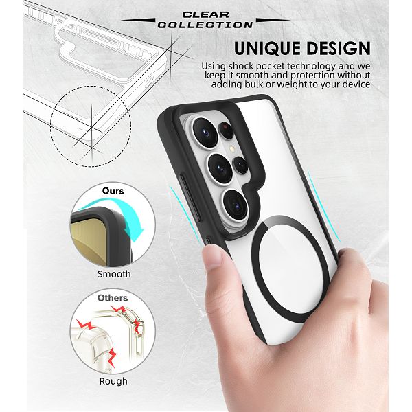 Maska MAX MOBILE Combat X za Samsung Galaxy S26 Ultra (crna, magsafe, slim)-4