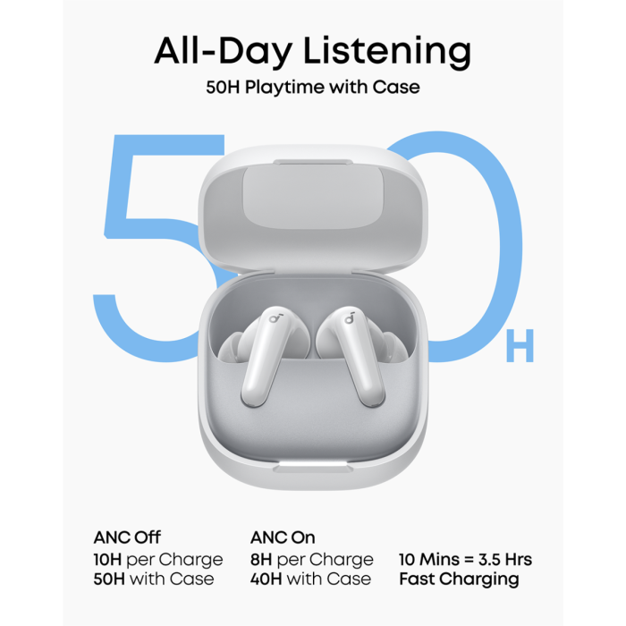 Slušalice ANKER Soundcore R60i NC bijele (In-ear, TWS, ANC, LDAC, 50h baterija, IP55)-11