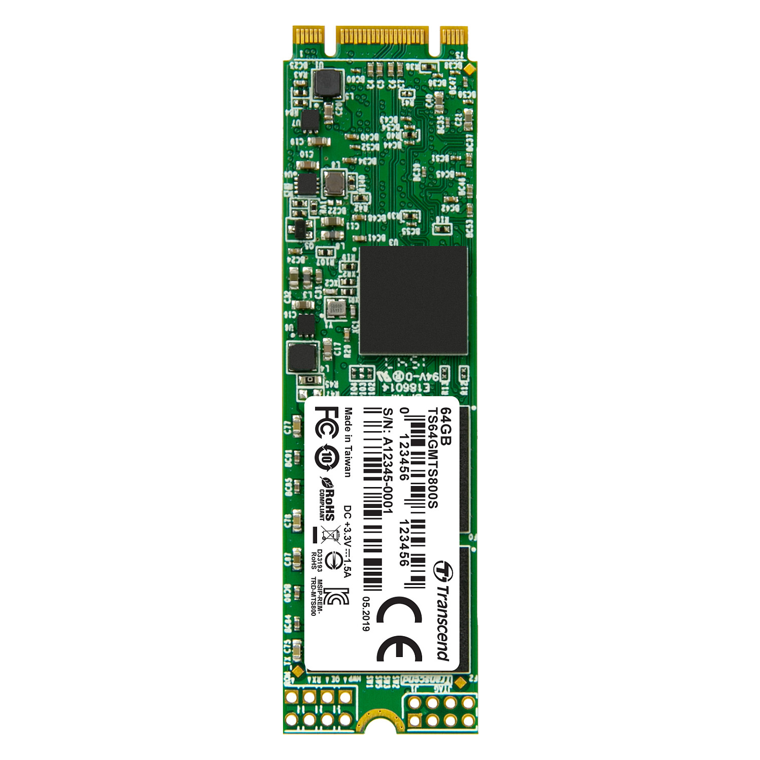 SSD disk TRANSCEND M.2 2280 (64gb, sata, mlc)-1