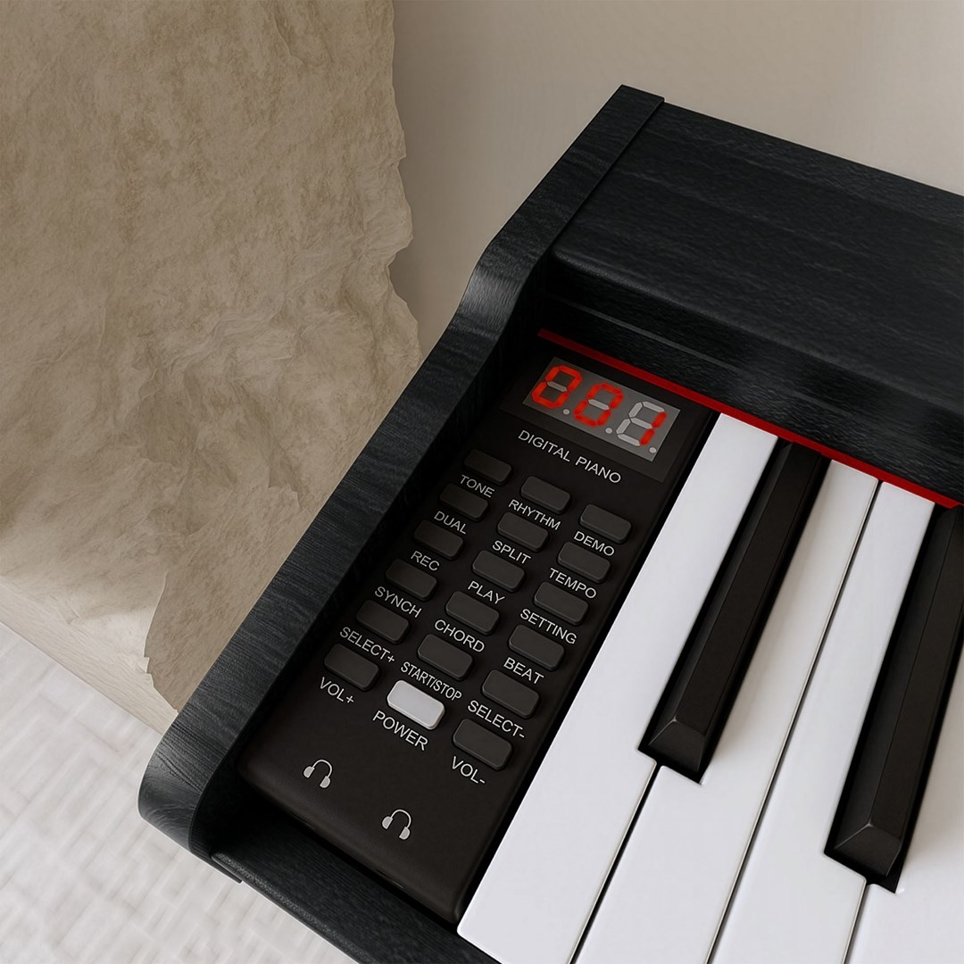 Digitalni pianino KRUGER & MATZ KMDP-45-BK (88 tipki, mat crni)-3