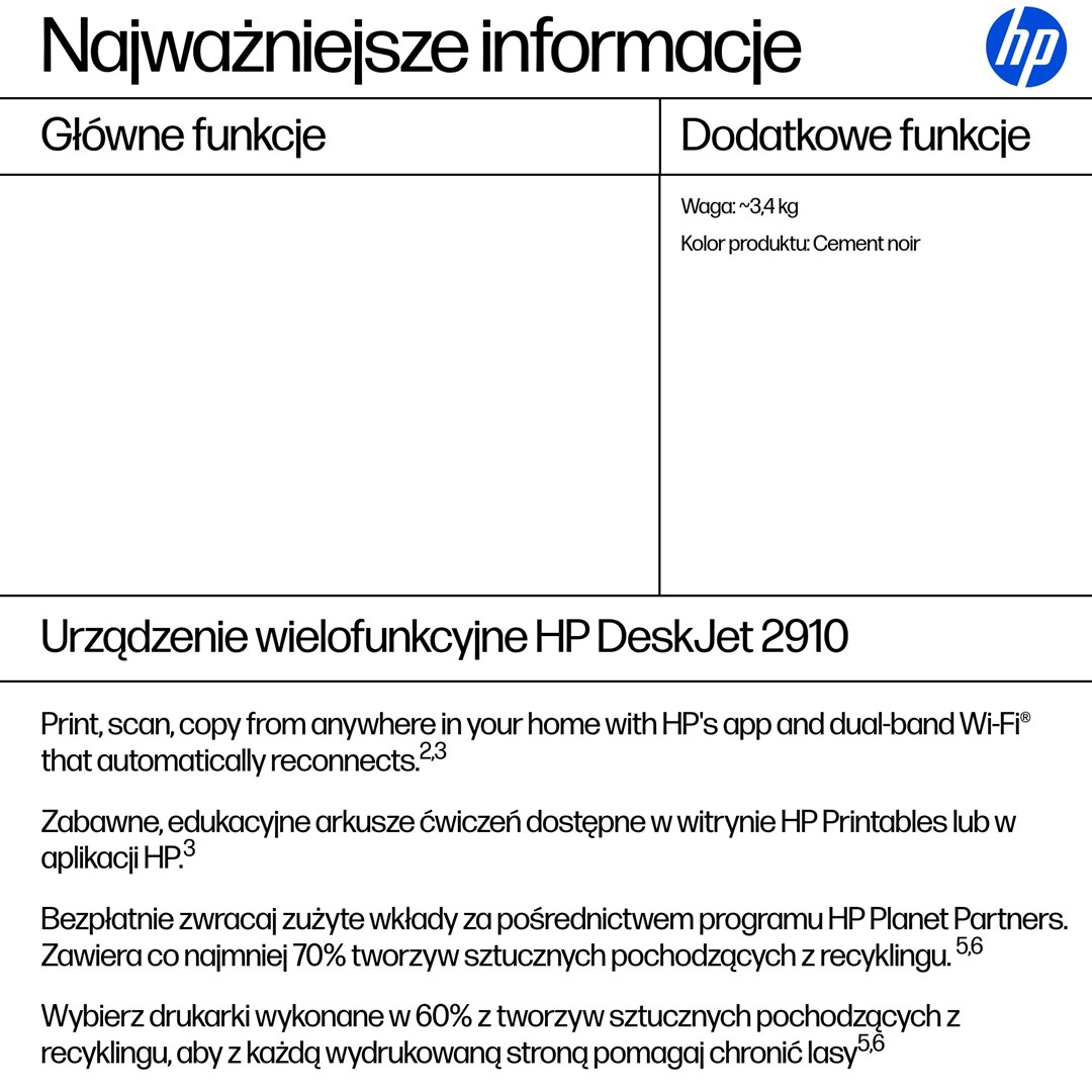 Multifunkcijski pisač HP DeskJet 2910 (wireless, ispis u boji)-2