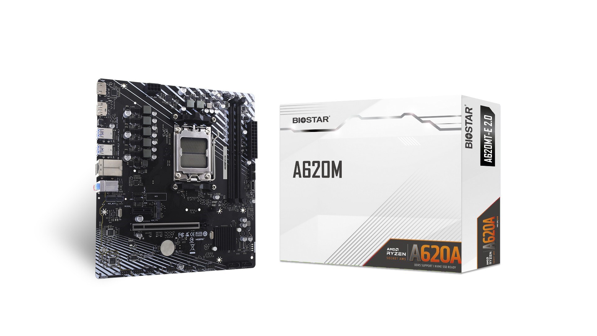 Matična ploča BIOSTAR A620MT-E 2.0 (am5, a620, ddr5, matx)-0