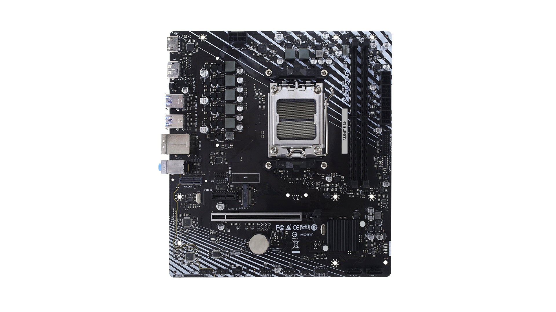 Matična ploča BIOSTAR A620MT-E 2.0 (am5, a620, ddr5, matx)-1