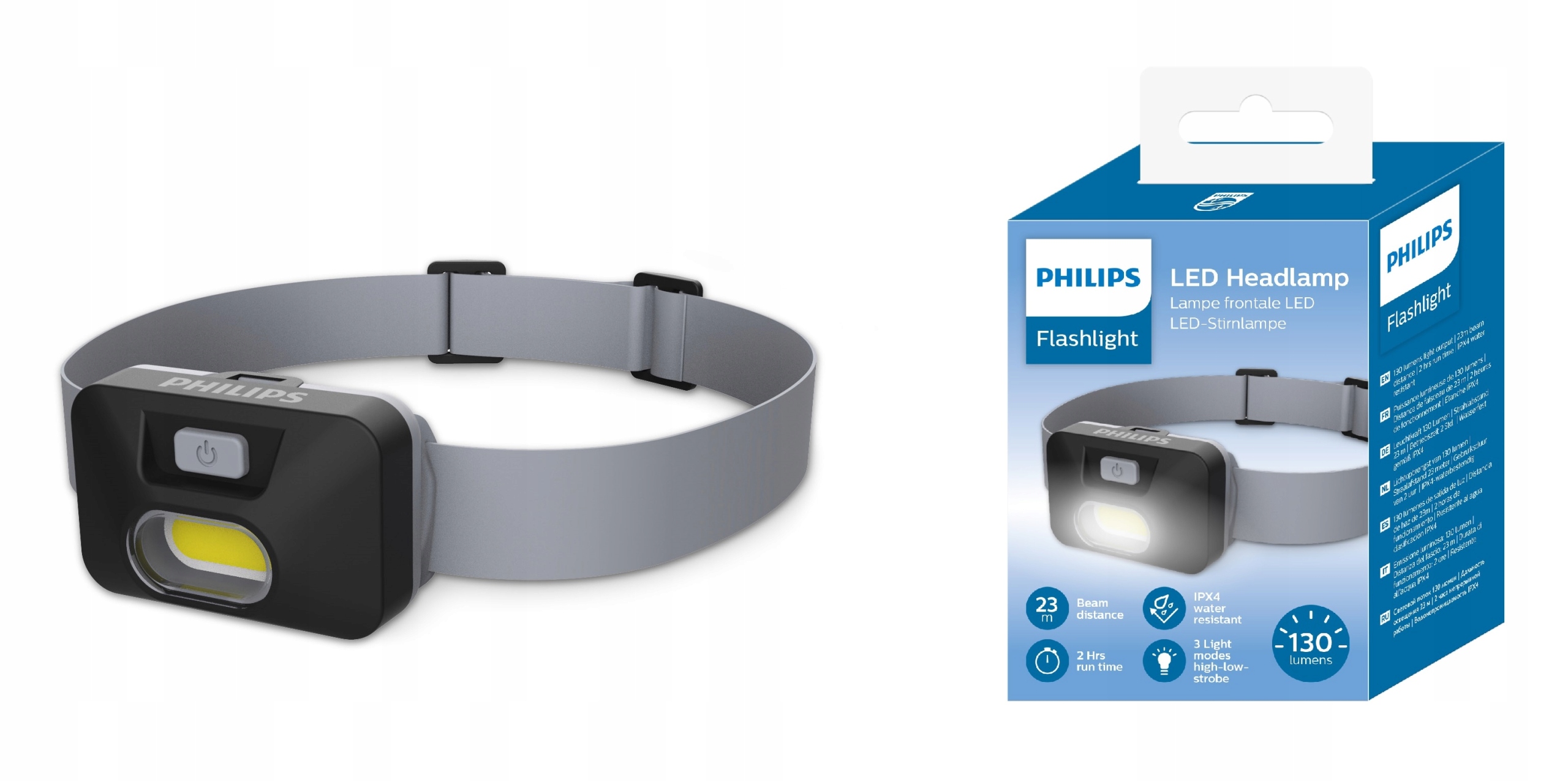 Naglavna svjetiljka PHILIPS LED (3xaaa, 130lm, 23m)-0