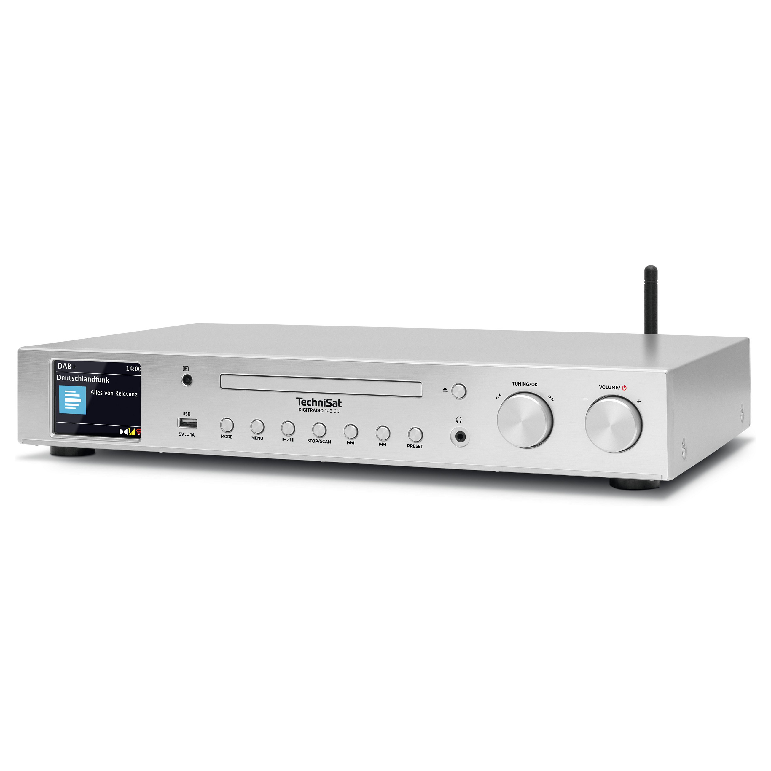 Internet radio TECHNISAT Digitradio 143 CD (V3) (srebrni)-2