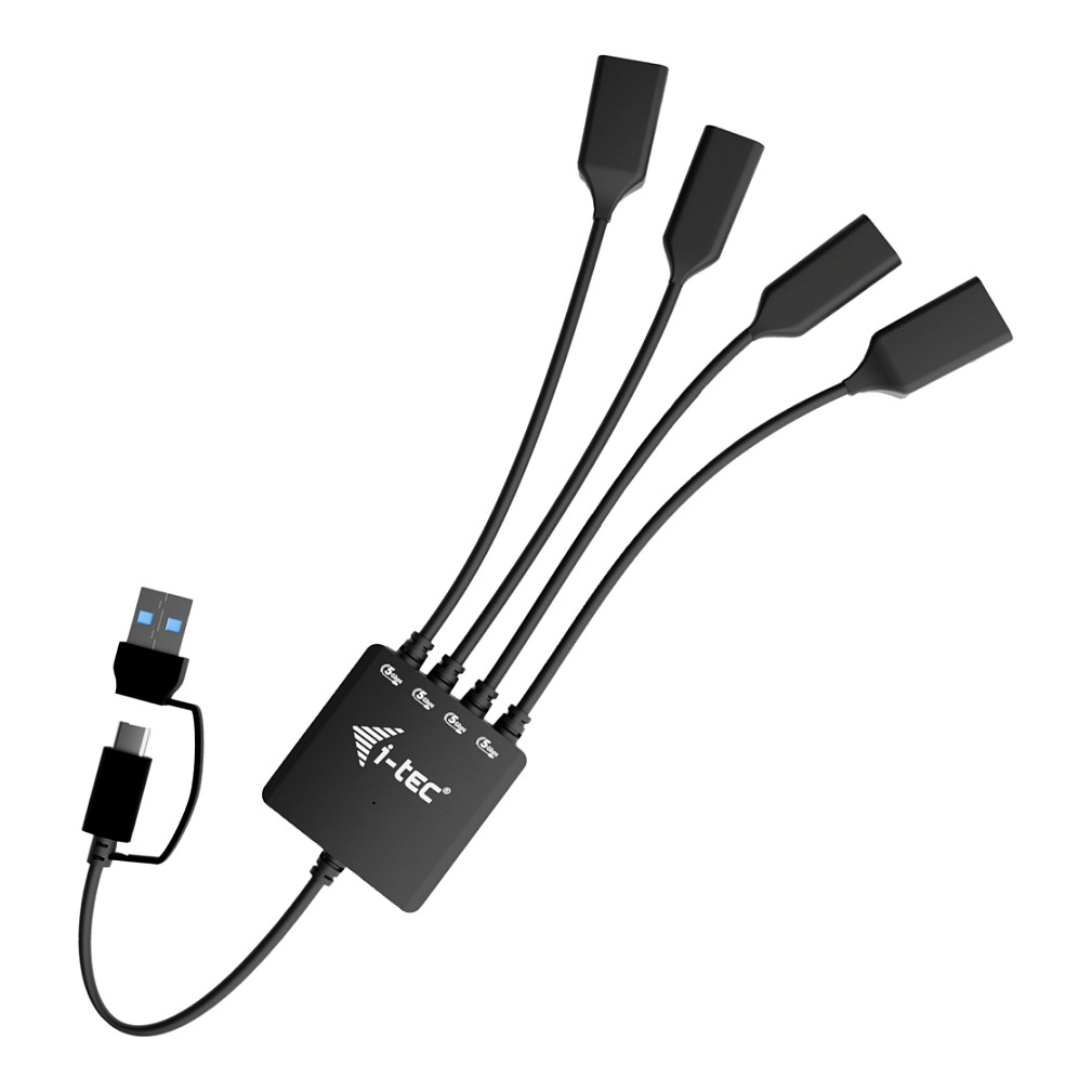 USB Hub I-TEC Cable HUB 4 port (2x usb-c 3.2 gen 1, 2x usb-a 3.2 gen 1)