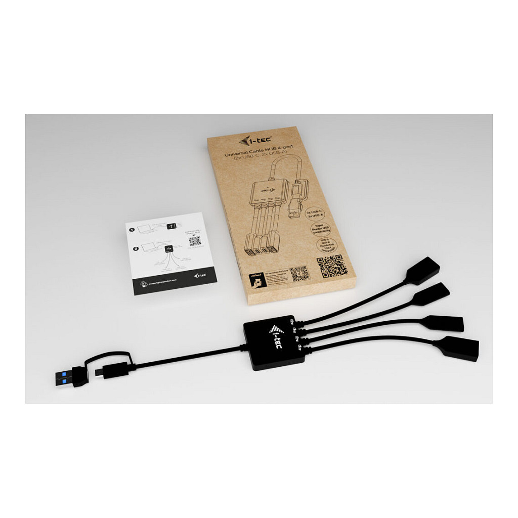 USB Hub I-TEC Cable HUB 4 port (2x usb-c 3.2 gen 1, 2x usb-a 3.2 gen 1)-5