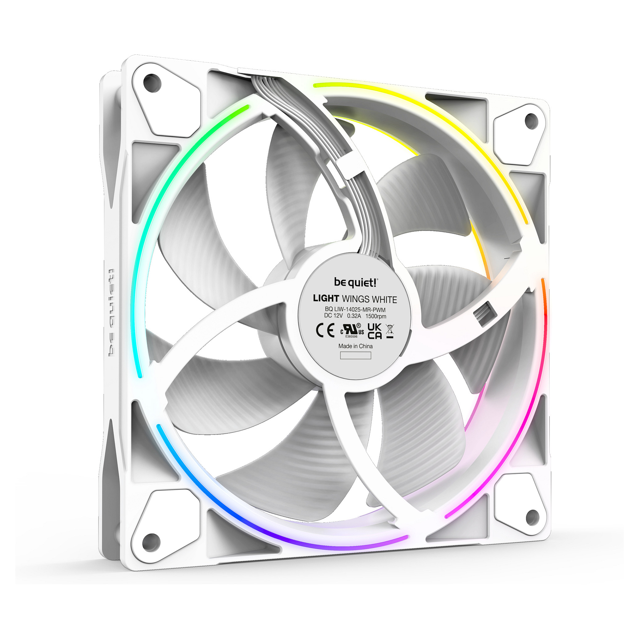 Ventilator BE QUIET! LIGHT WINGS (140mm, white, pwm, triple-pack)-3
