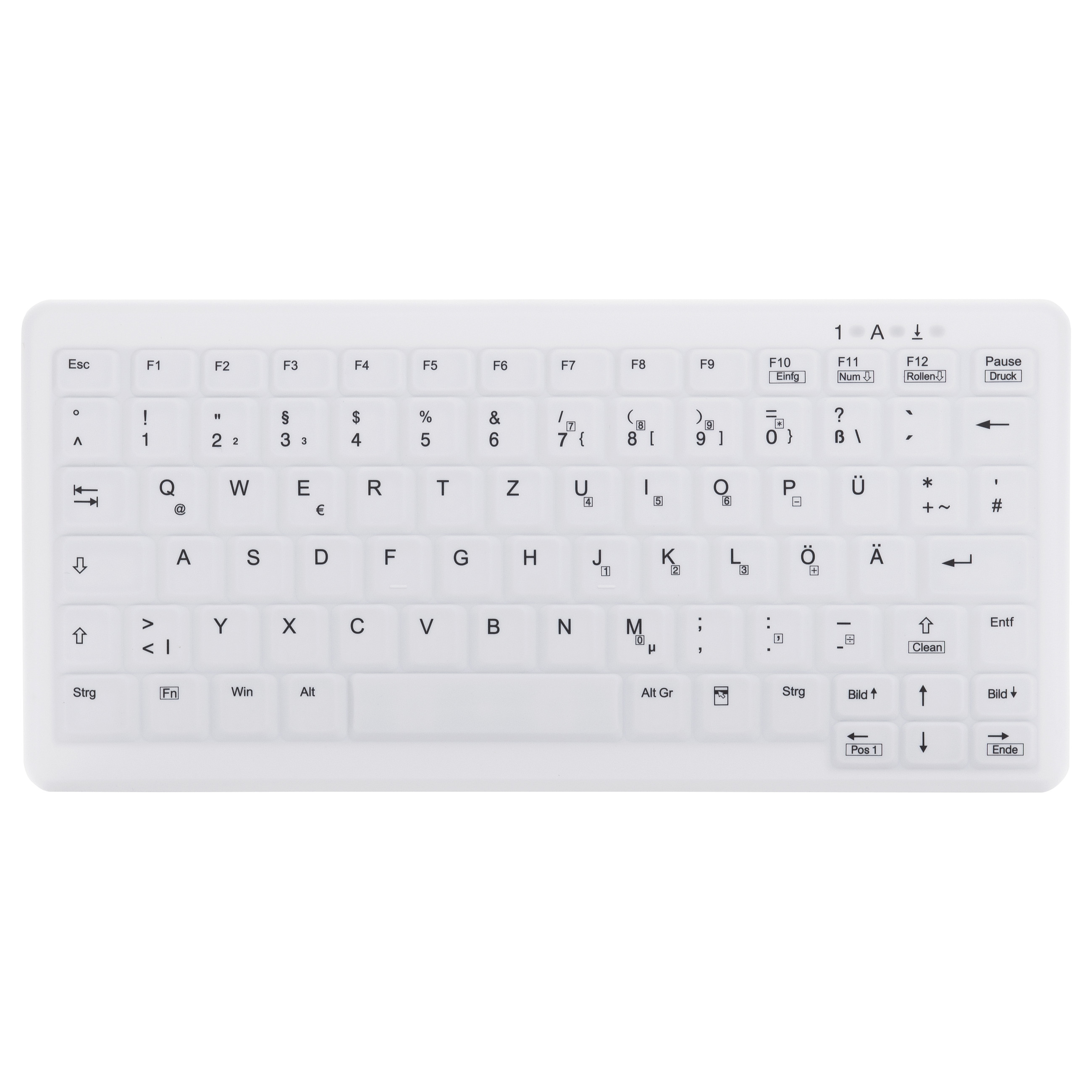 Tipkovnica CHERRY ACTIVE KEY MTA AK-C4110 (bežična, de layout, bijela), AK-C4110F-FU1-W/GE-0