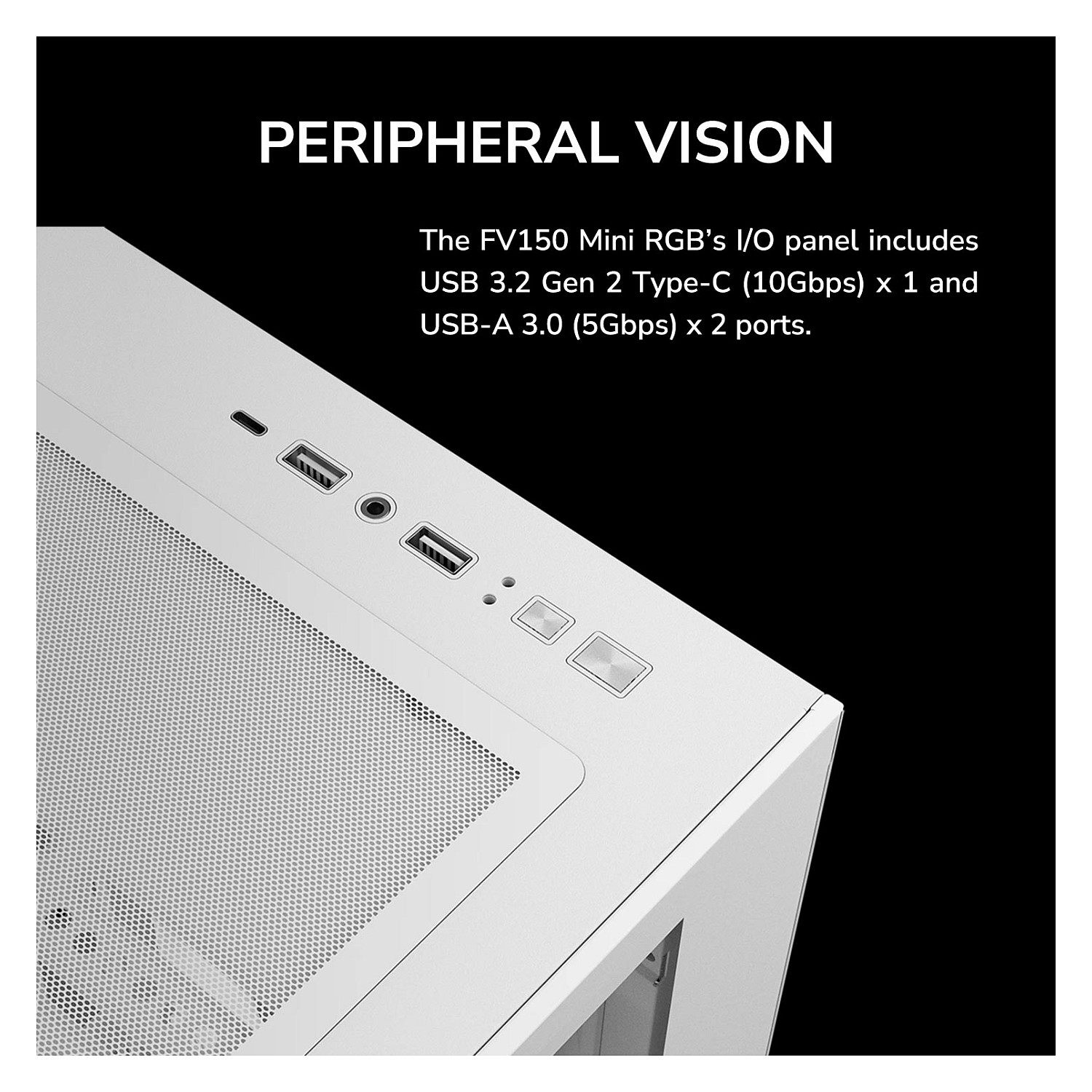 Kućište COUGAR FV150 (mini ITX, ARGB, bijela)-11
