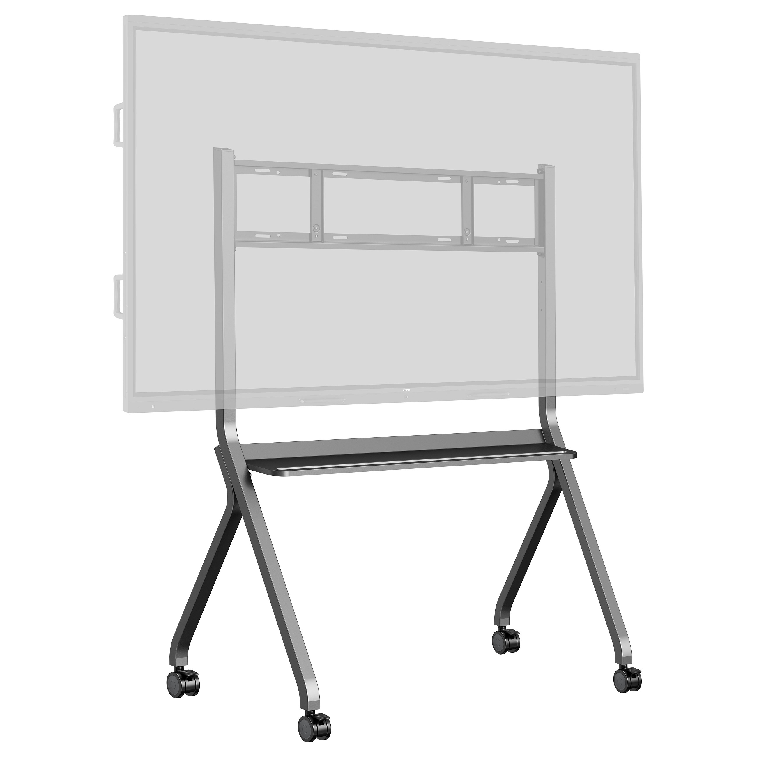 Stalak IIYAMA MD CART02-S1 (mobilni, podni, VESA 1000x600, do 100kg, crni)-0