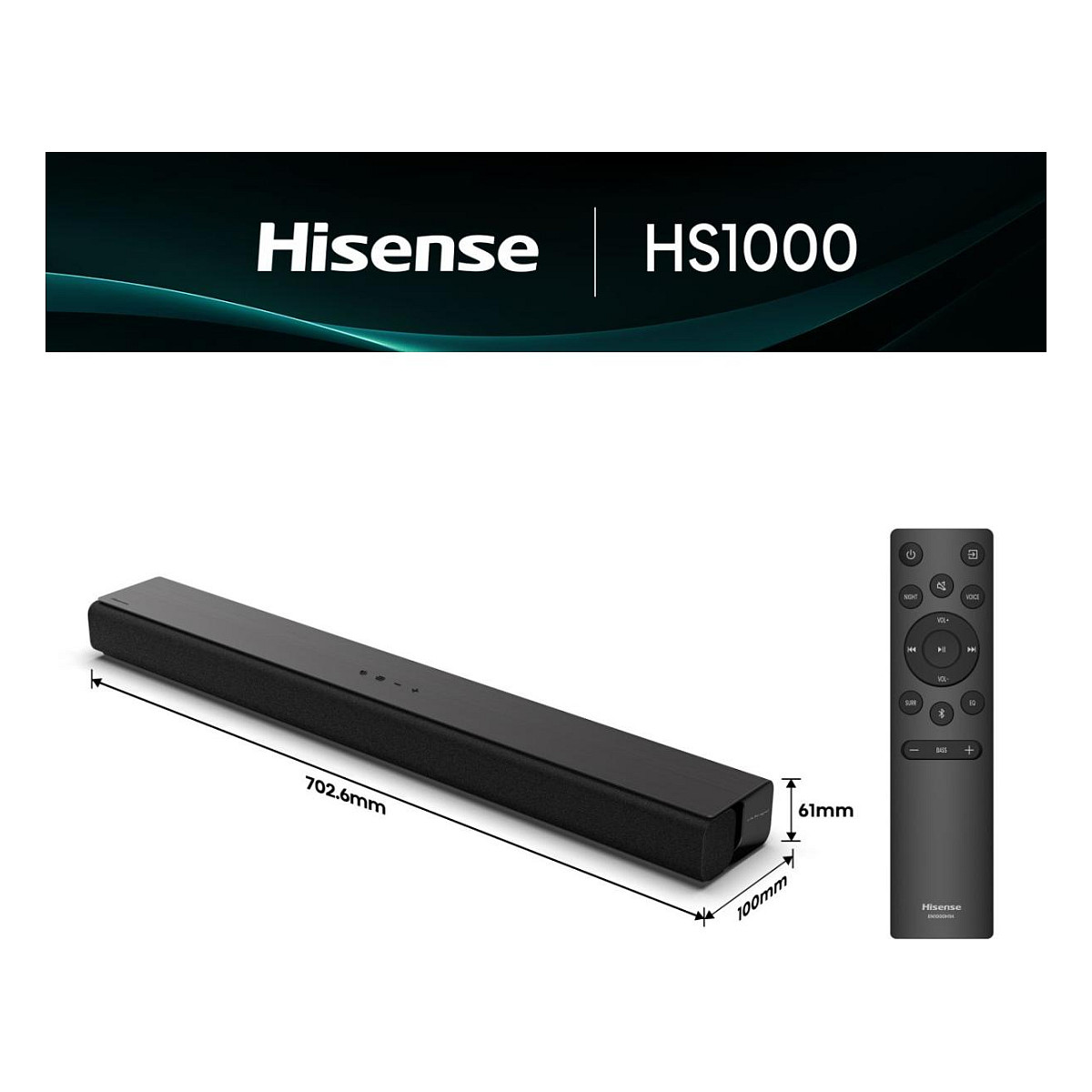 Soundbar HISENSE HS2100 2.1 s bežičnim subwooferom-1