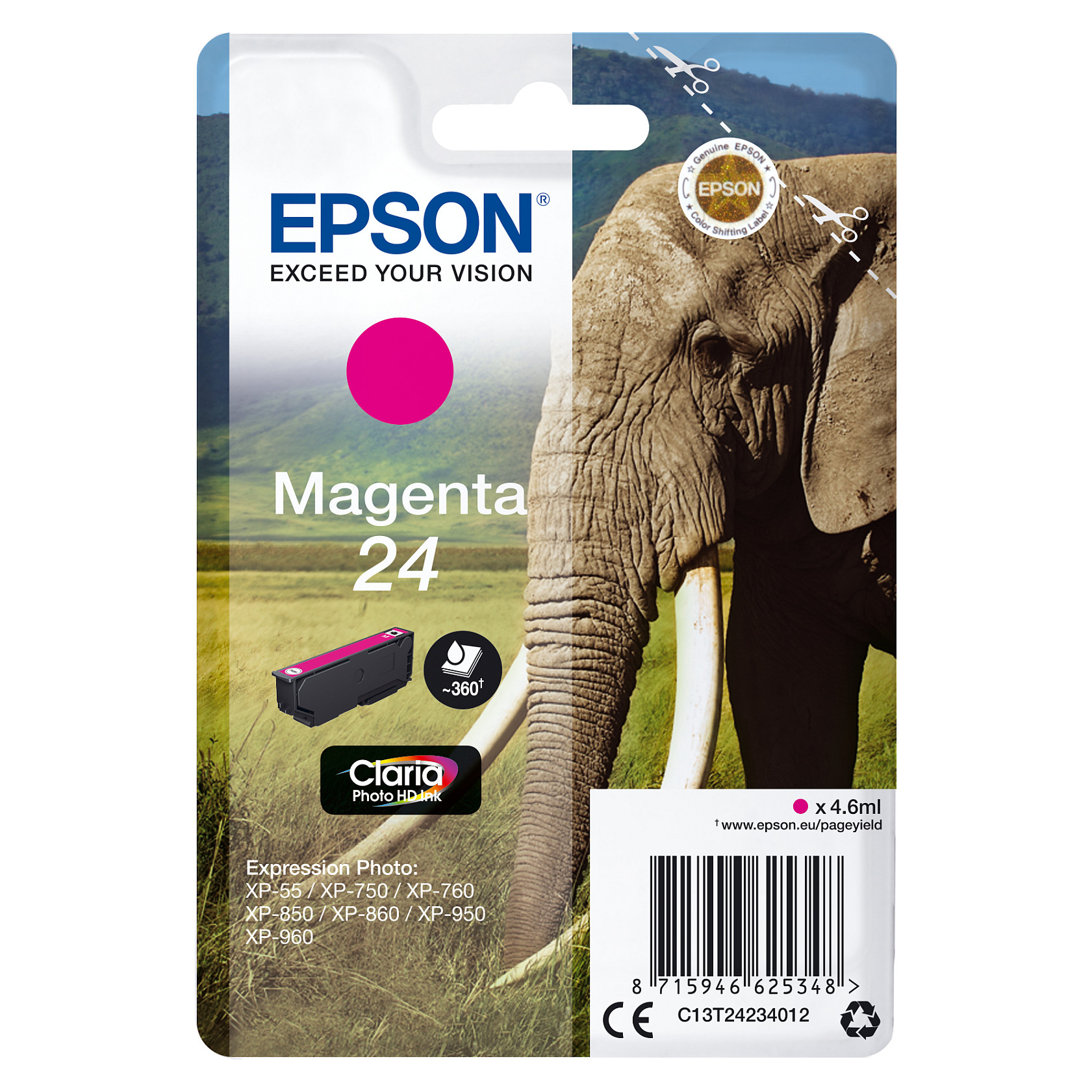 Tinta EPSON C13T24234012 (magenta)