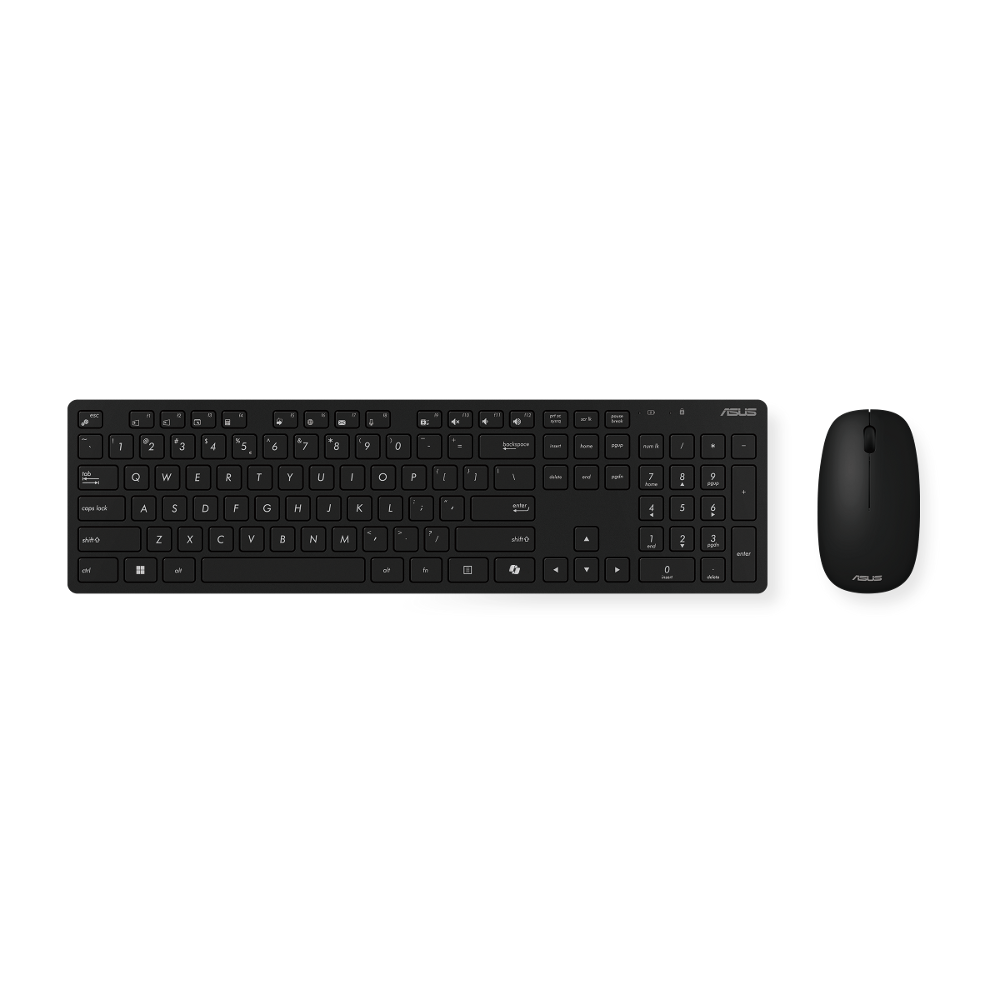 Set tipkovnica i miš ASUS W5000 (bežični, crni, hr layout)