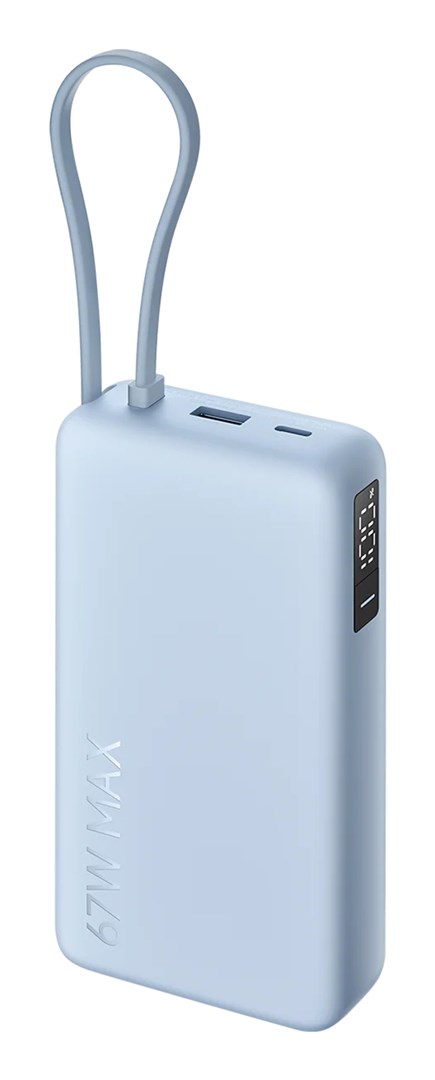 Prijenosna baterija XIAOMI 67W Power Bank 20000mAh (integrirani kabel, ice blue)-5