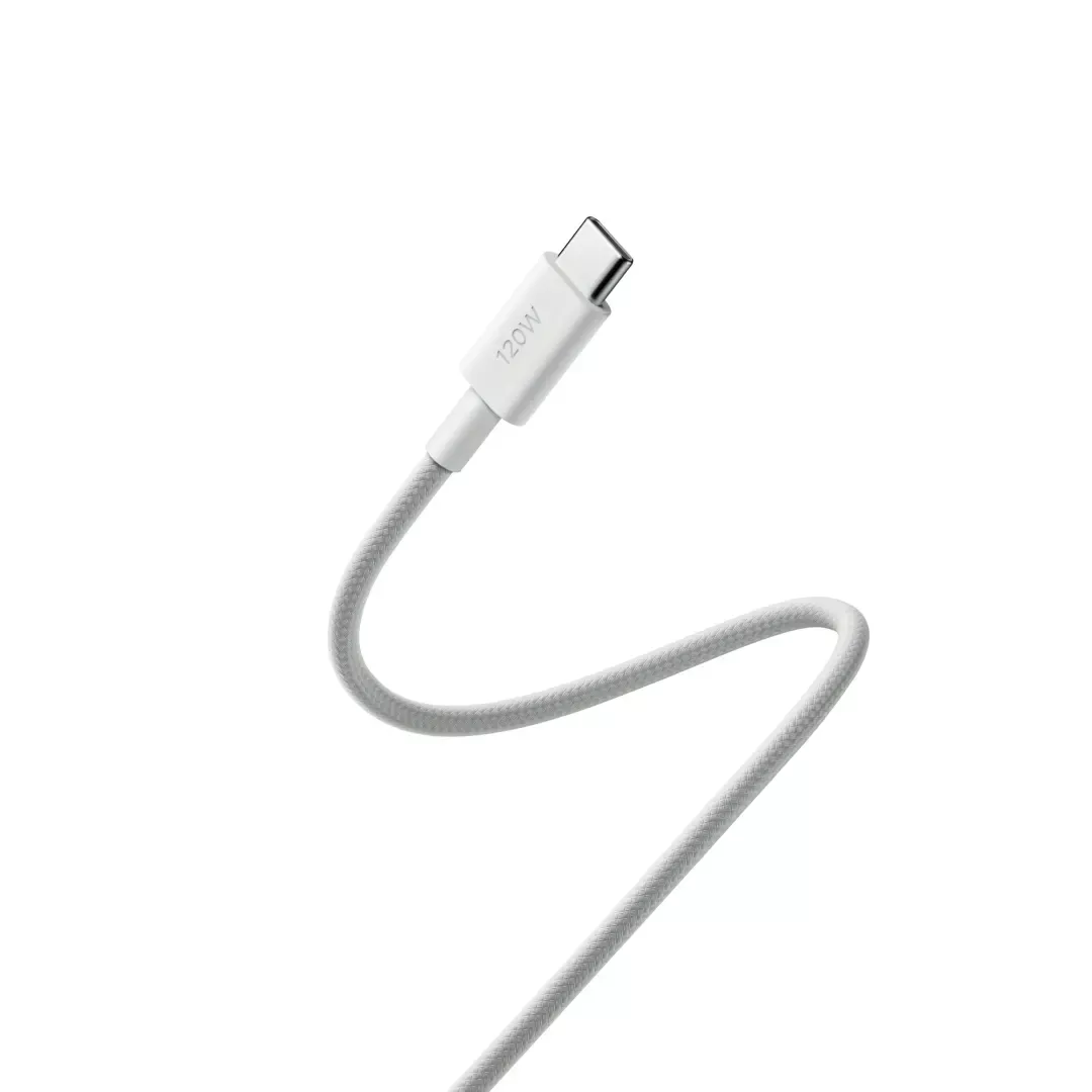 USB-C kabel XIAOMI 6A Braided USB-C to USB-C Cable 2 m (120 W, bijeli)-1
