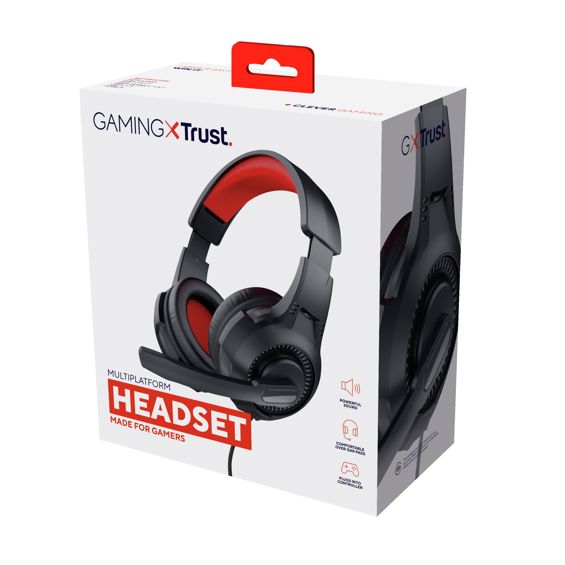 Slušalice s mikrofonom TRUST Basics, gaming, žične, crne-4