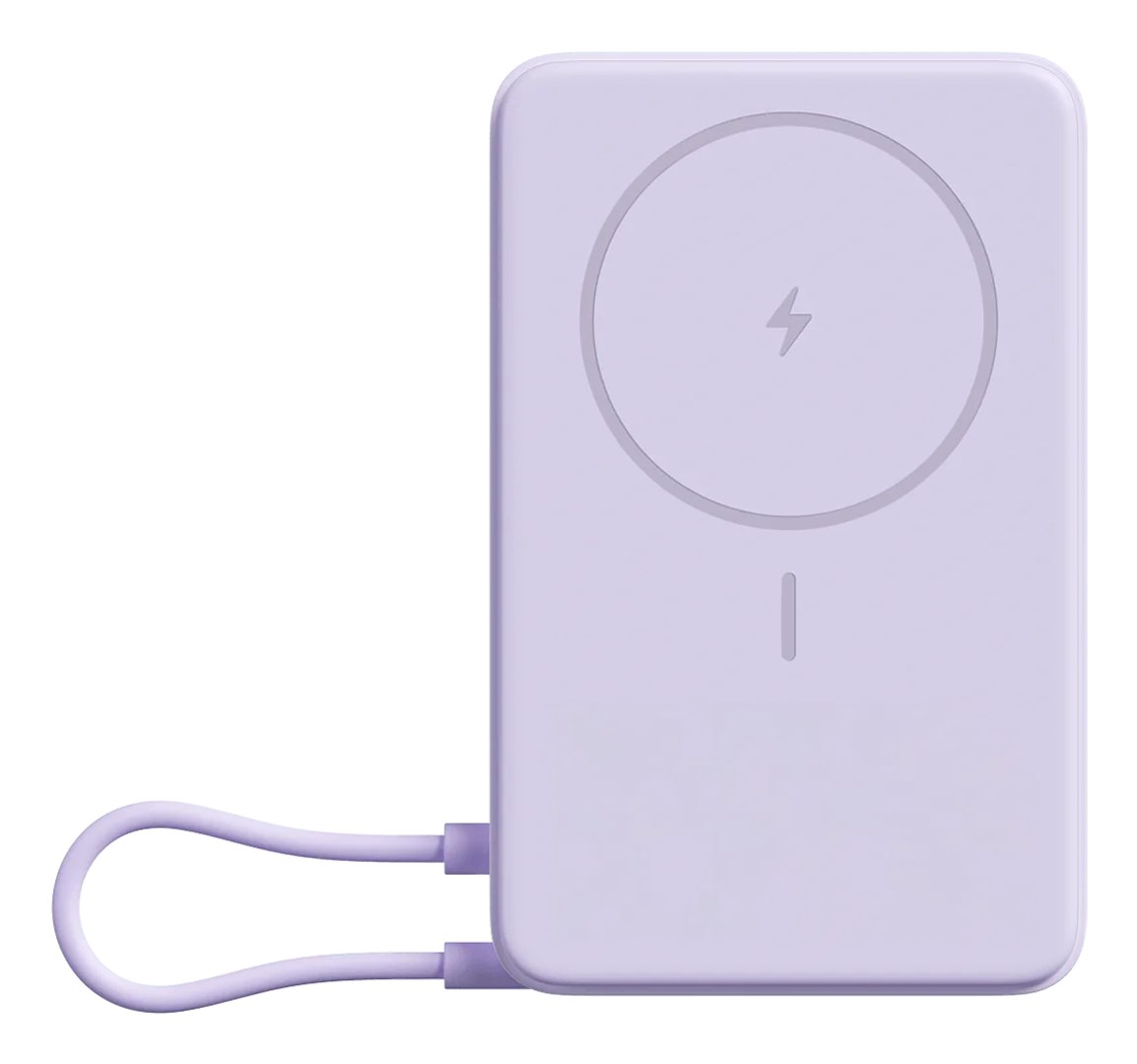 Prijenosna baterija XIAOMI Magnetic Power Bank 10000 (10000 mah, sa stalkom, ljubičasta)-0