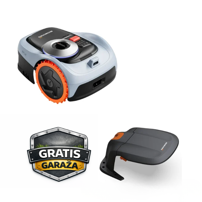 Robotska kosilica SEGWAY Navimow i206E AWD (za 600m², AWD, bez žice) + POKLON garaža za kosilicu-0