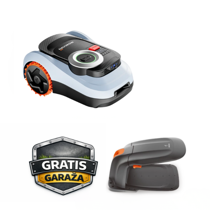 Robotska kosilica SEGWAY Navimow i215E (do 1500 m², LiDAR + Vision) + POKLON garaža za kosilicu
