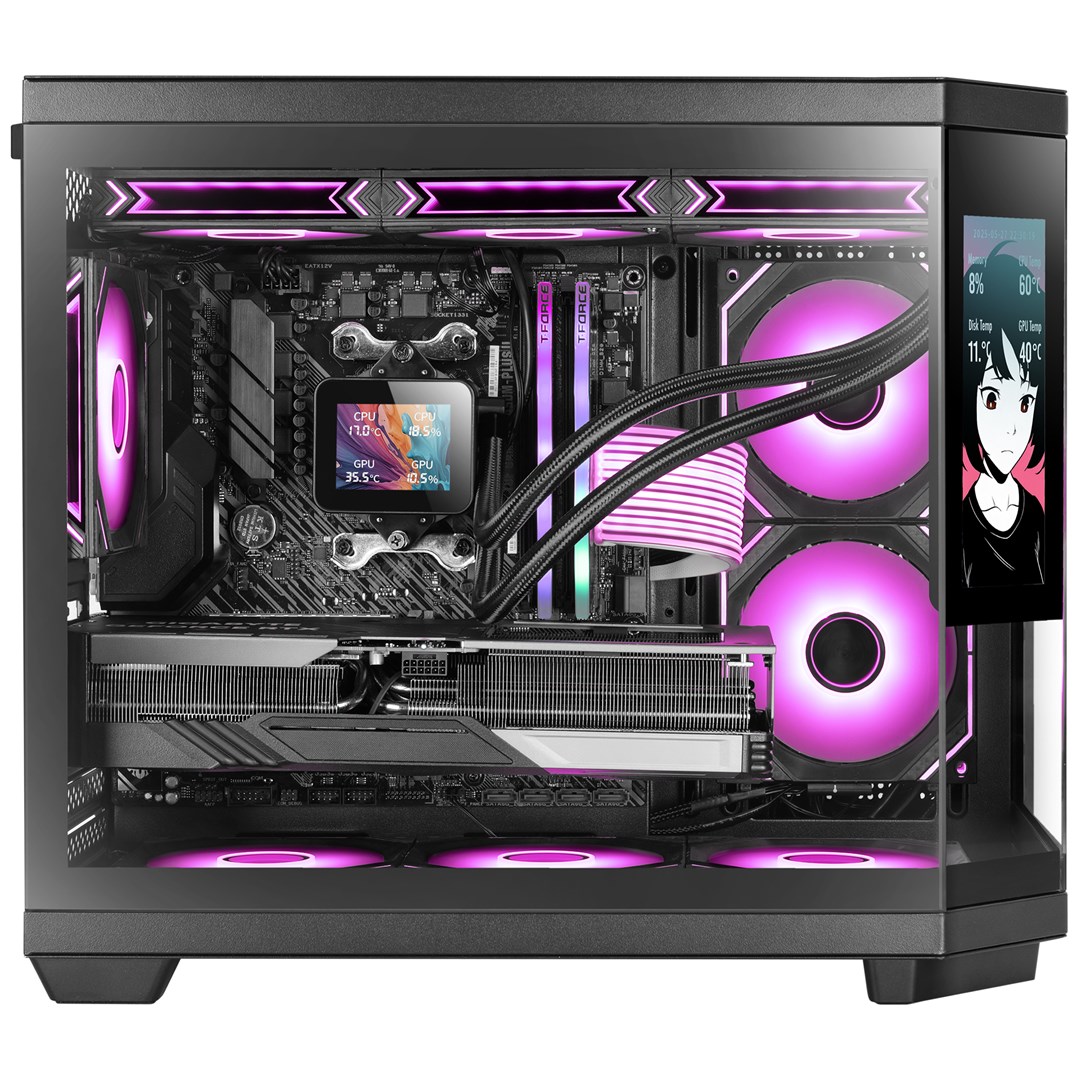 Kućište TACENS Mars MC-3TCORELCDM (mATX, 7.2" ips lcd)-1