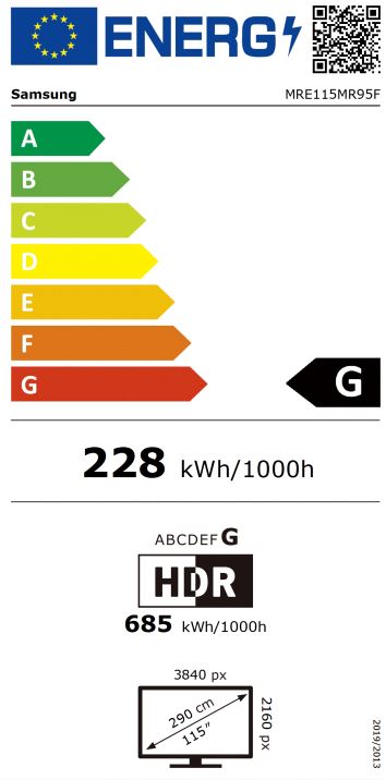TV SAMSUNG MicroLED RGB MRE115MR95FXXH Tizen OS 115" (292 cm, 4K UHD, Micro HDR+, OTS Pro, Smart TV)-5