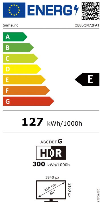 TV SAMSUNG Neo QLED QE85QN72FATXXH Tizen OS (216 cm, 4K UHD, Neo Quantum HDR, Dolby Atmos, Smart TV) + POKLON UREĐAJ-3