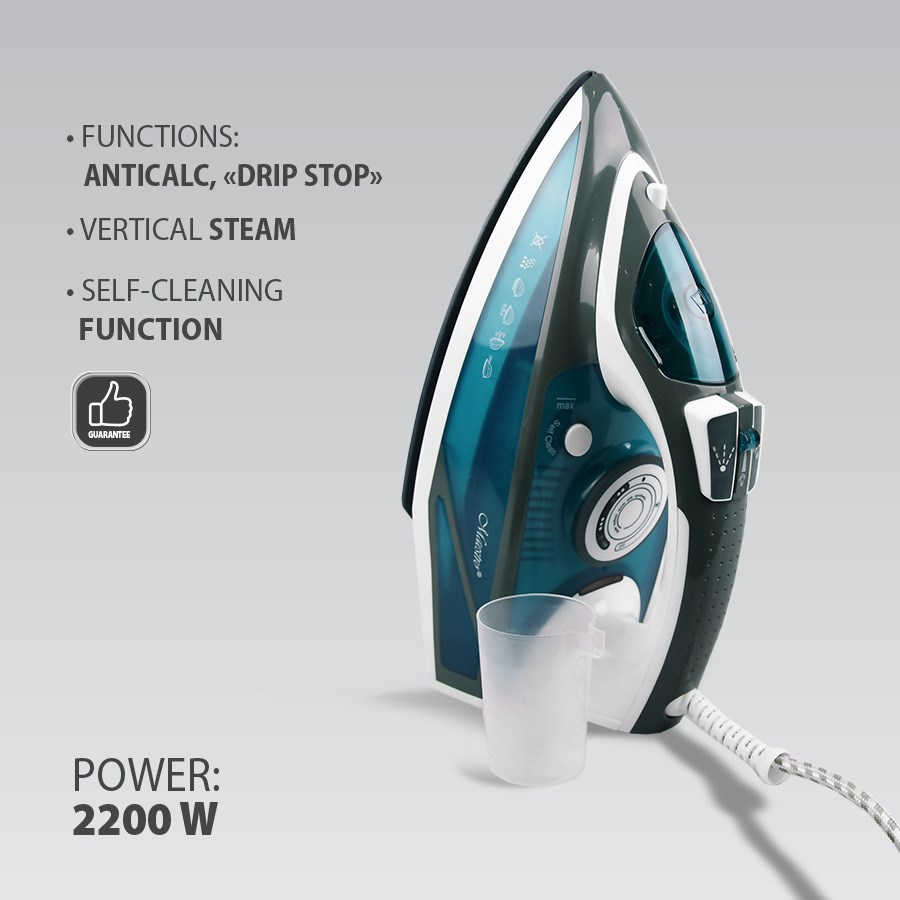 Glačalo na paru MAESTRO MR-304C (2200w, bijelo/plava)-3