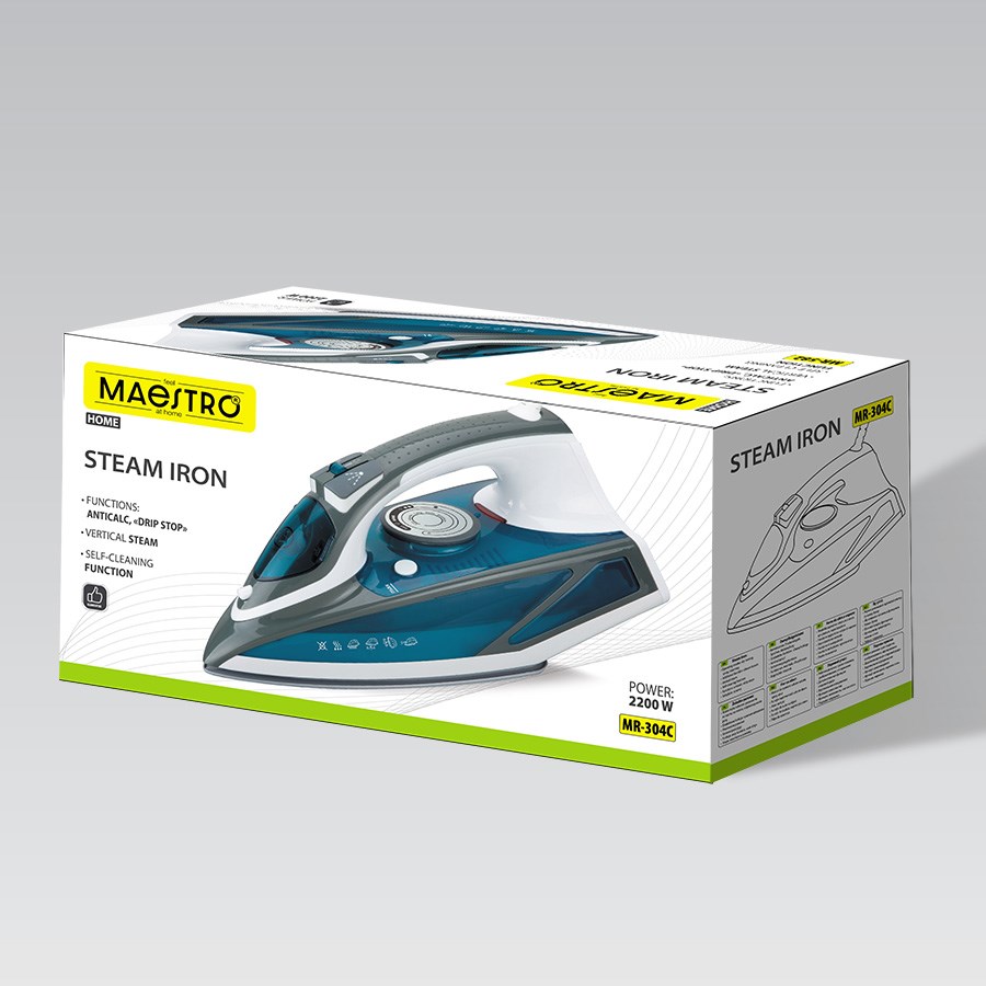 Glačalo na paru MAESTRO MR-304C (2200w, bijelo/plava)-5