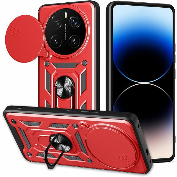 MM TPU HONOR MAGIC 8 LITE ANTI-SHOCK WITH RING crvena-0