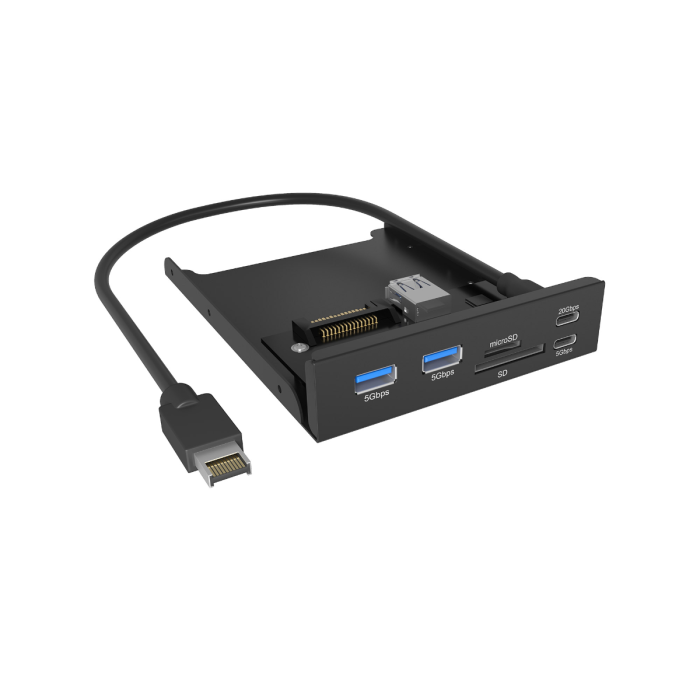 USB Hub za kućište ICY BOX IB-HUB1419-i3 (6-u-1, 3.5", USB-C, USB-A, čitač kartica)-0
