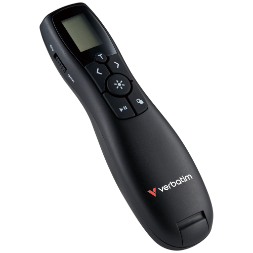 Bežični prezenter VERBATIM Keynote 32364 (LCD zaslon, crveni laser, USB-C adapter)