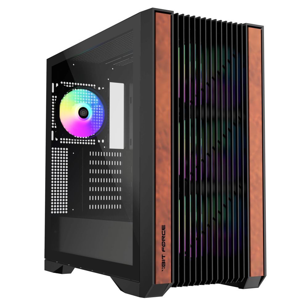 Gaming kućište BIT FORCE HERCULES ARGB-C-TW4 (E-ATX, Full Tower, Kaljeno staklo, 4x ARGB ventilatora)-0