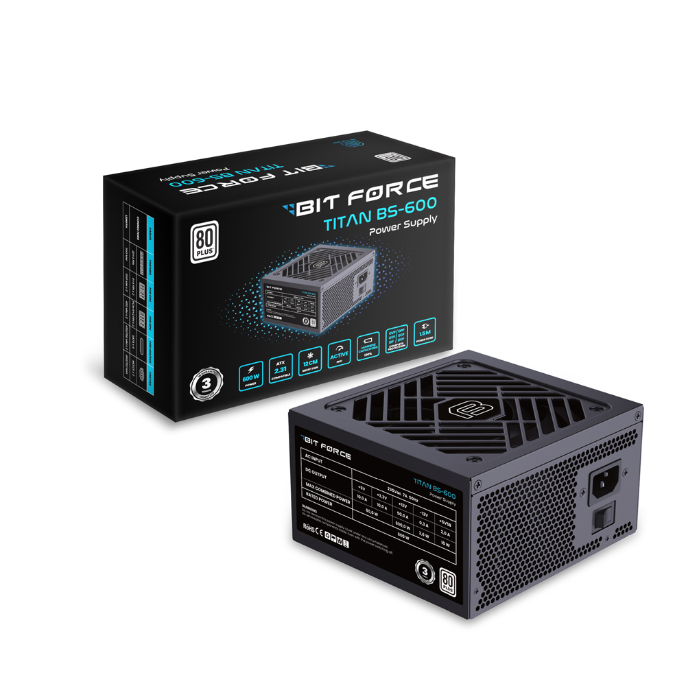 Napajanje BIT FORCE TITAN BS-600 (600W, 80+ Standard, ATX)-0