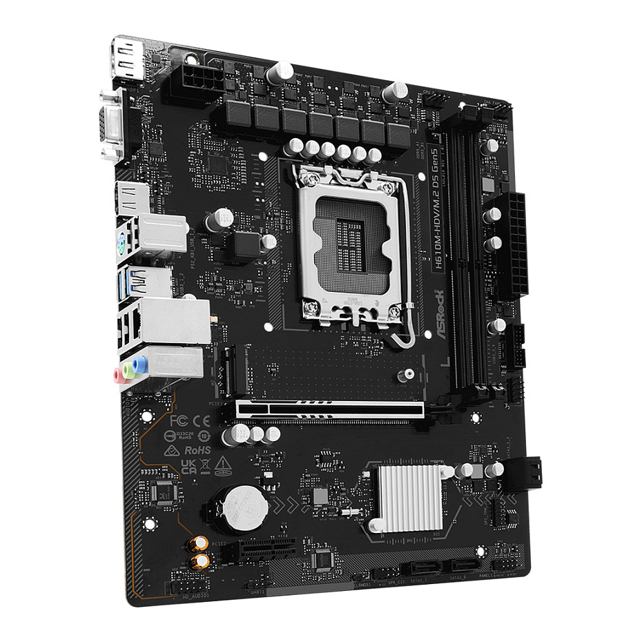 Matična ploča ASROCK H610M-HDV/M.2 (s.1700, H610, DDR5, M.2, PCIe 5.0)-2
