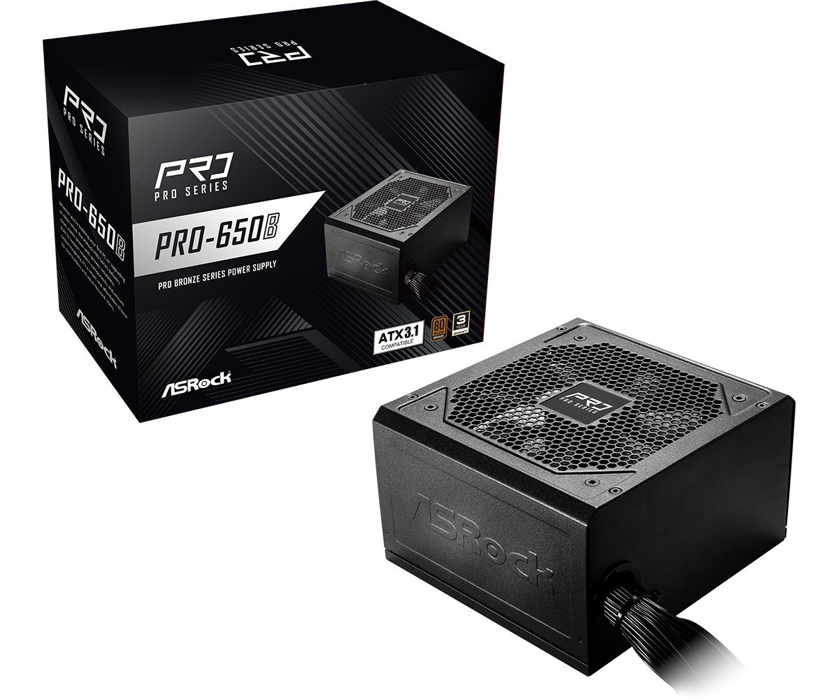 Napajanje ASROCK PRO-650B (650W, 80 Plus Bronze)