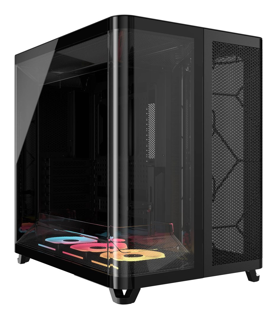 Kućište CORSAIR AIR 5400 LX-R (RGB, iCUE LINK, Midi Tower, Black)-0
