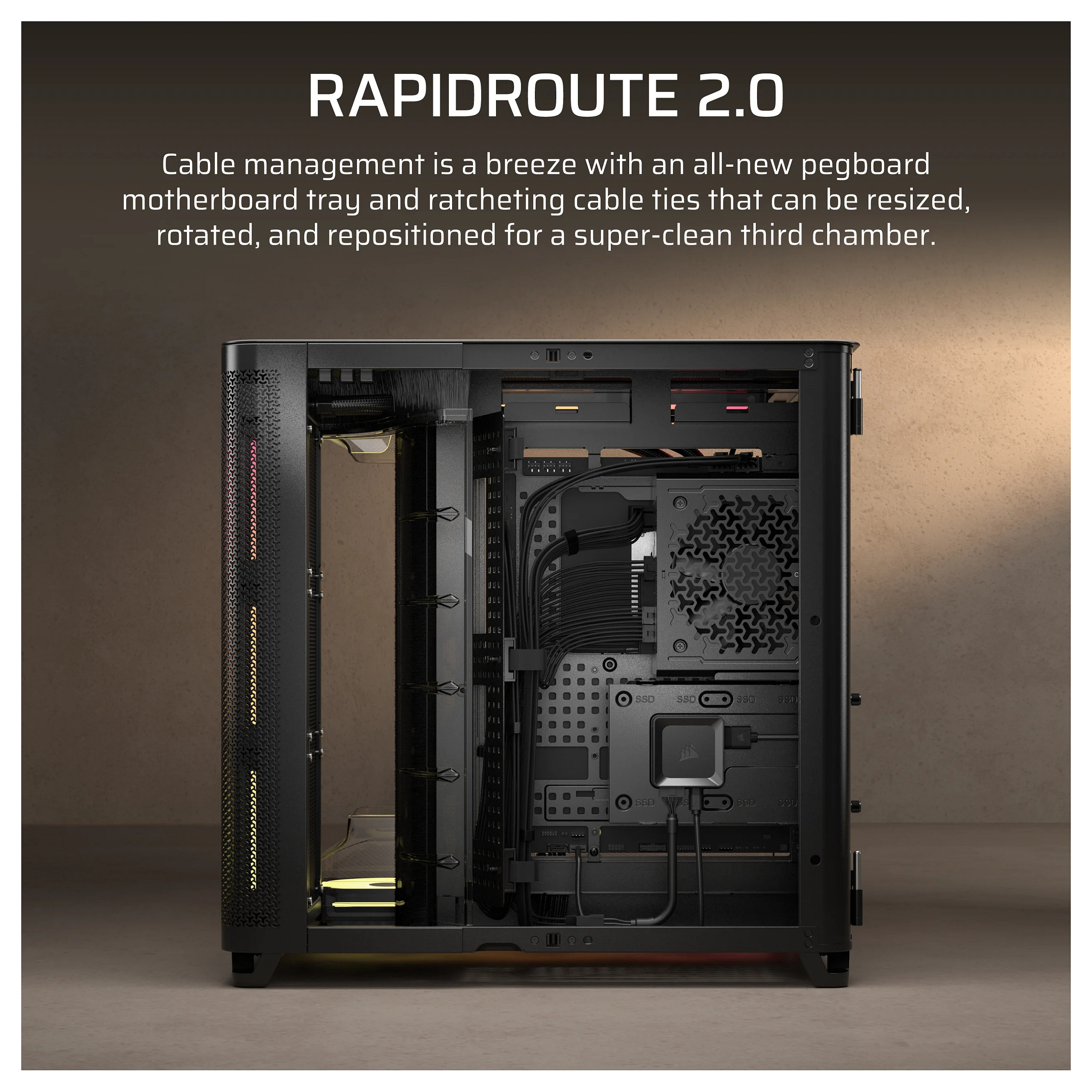 Kućište CORSAIR AIR 5400 LX-R (RGB, iCUE LINK, Midi Tower, Black)-7