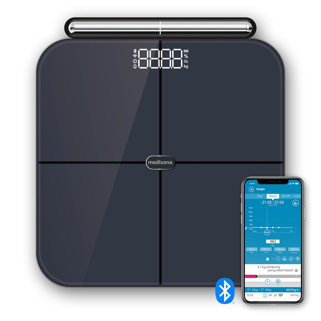 Pametna osobna vaga MEDISANA BS 850 (holistic, 8-point analytical scale)