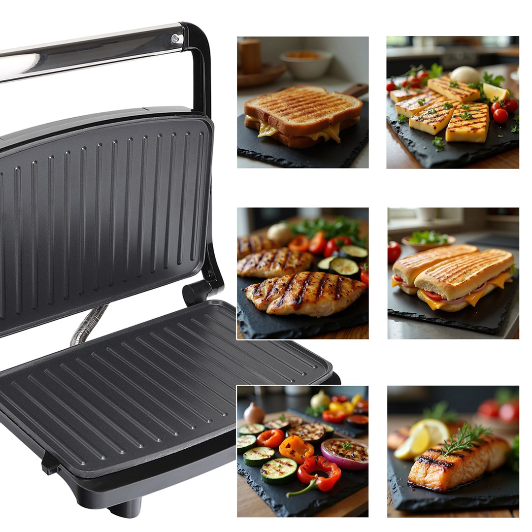 Kontaktni grill IDEAL TS-9681-1 (750W, Inox)-2